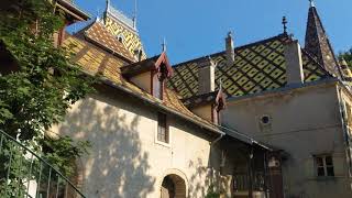 Driving up to Château Corton C AloxeCorton France 20180904 [upl. by Auqinot111]