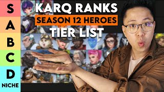 KarQ ranks Overwatch 2 Heroes for Season 12 Tier List [upl. by Artemla645]