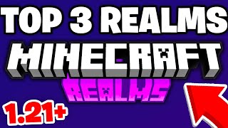 TOP 3 Realms For MCPE 121 REALM CODE  Minecraft Bedrock Edition [upl. by Monty]