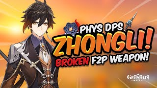 MOST UNDERRATED DPS Complete Zhongli DPS Guide  Artifacts Comps amp Showcase  Genshin Impact [upl. by Thora719]