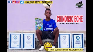 Watch How 12 year old Chinonso Eche Became 4️⃣x Guinness World Record Holder [upl. by Reffinej338]