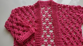 Mevsimlik Tığ İşi Örgü Hırka Yapımı 💖 crochet knitting tığişi örgü diy model handmade [upl. by Yreme]