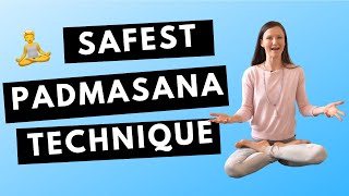 Padmasana Technique how to do Lotus Pose safely [upl. by Larok828]