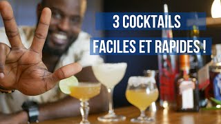 3 cocktails FACILES en moins de 10 minutes [upl. by Emlynn]