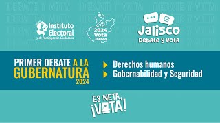 Primer debate a la gubernatura de Jalisco 17 marzo 2024 [upl. by Koloski]