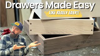 Cabinet Drawers Made Easy  Build Furniture The Easy Way [upl. by Carola955]