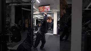 overhead cable tricep extensions are extremely underrated gym fitness viralvideo [upl. by Luhem]