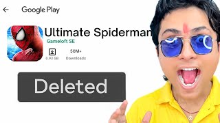 I played LOST Playstore SPIDERMAN Games😱 [upl. by Dryfoos559]