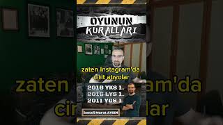 YKS 2025  Instagram Şarlatanları  YKS Türkiye 1 İsmail Murat AYDIN [upl. by Aiksas694]