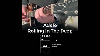 Adele  Rolling in the deep guitar chords [upl. by Heppman543]