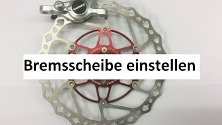 Fahrrad Bremsscheibe einstellen mit viel zusatzinfo [upl. by Mohkos264]