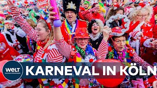 BUNT LAUT SCHRILL Die Narren sind los Karneval in Köln beginnt [upl. by Teddy]