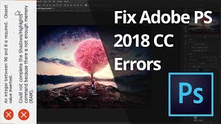 How to Fix Photoshop Error  Not enough memory RAM  An integer between 96 and 8 is required [upl. by Plantagenet753]