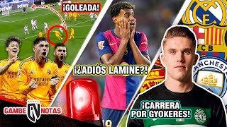 Valverde brilla en GOLEADA de Madrid🔥 ¿Barça se queda sin LAMINE  2 clubes adelantan x GYOKERES [upl. by Acimaj988]