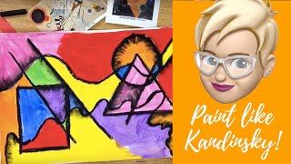 Draw and Paint an ABSTRACT design like Kandinsky [upl. by Elyse]