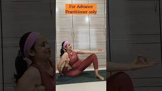 Advance Hip opening Pose 🤯Will you try this🥲yogayogaposeadvanceyogashorts [upl. by Nollat]