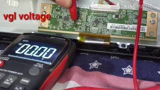 Videocon Panasonic Lcd Led tv Repair MT3151A055XC5 Panel source pcb voltage detail [upl. by Yenroc]