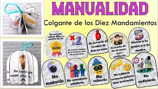 LOS DIEZ MANDAMIENTOS 🙌 MANUALIDAD PARA NIÑOS CRISTIANOS RosaMariaV MANUALIDADLOSDIEZMANDAMIENTOS [upl. by Alraep619]