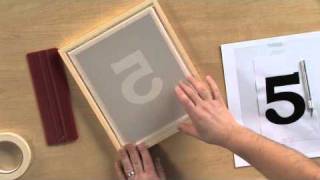 How to Screen Print Using the Stencil Technique [upl. by Whiteley]