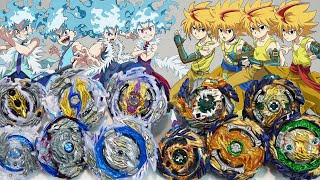 LEFT SPIN DRAGON EVOLUTION CLASH  All Longinus VS All Fafnir LUI VS FREE  Beyblade Burst DB [upl. by Perla]