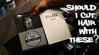 WAHL 1919 CORDLESS CLIPPER UNBOXING REVIEW SHOULD I CUT HAIR WITH THESE [upl. by Yevi]