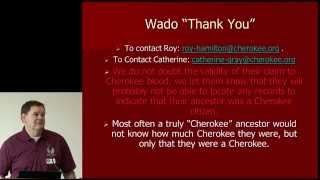 Cherokee Days 2014 Cherokee Genealogy with Roy Hamilton [upl. by Donni]