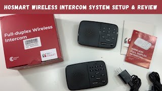 Hosmart Wireless Intercom System Setup amp Review [upl. by Eylhsa]