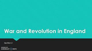 Conflict and Absolutism in Europe War and Revolution in England [upl. by Aehsa800]