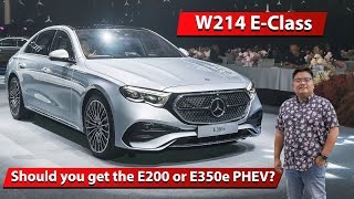 2024 W214 MercedesBenz EClass in Malaysia  E200 and E350e in detail [upl. by Servetnick]