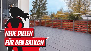 Neue WPCDielen für den Balkon verlegen  Bauhelden [upl. by Flavian]