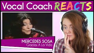 Vocal Coach reacts to Mercedes Sosa  Gracias A La Vida Live [upl. by Torin76]