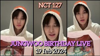 MULTI SUB🔴JUNGWOO BIRTHDAY LIVE🥳 nct127 nct jungwoo birthday live officialtosky viral [upl. by Friedberg363]