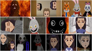 Mr Hopps Playhouse 2 ALL CUTSCENES  ALL ENDINGS [upl. by Lengel102]