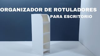 Organizador de Rotuladores para escritorio impreso en 3Dimpresora ENDER 3 V3 KE [upl. by Lednek]