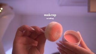 ASMR 🤍 No Talking First person Makeup On Your Face [upl. by Fanni]