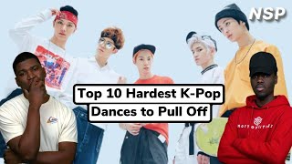 Top 10 Hardest K Pop Dances to Pull Off  Reaction [upl. by Dupre351]