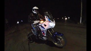 2024 Honda Africa Twin Night Ride Light Test 443 [upl. by Maynard467]