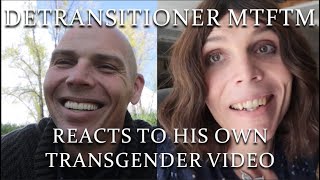 Detrans LaRell Male to Female back to male reacts to his own past transgender videos [upl. by Vergil]