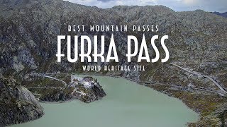 The Furka amp Grimsel Passes in Switzerland  James Bond Chase Location  4K Drone Video [upl. by Bjorn]