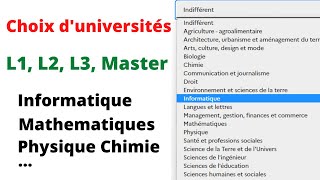 comment faire les choix  Campus France  Les choix duniversités  Licence Master El Ibra [upl. by Aenej]