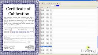 Spectrophotometer Calibration with Holmium Oxide Filter [upl. by Cheri]