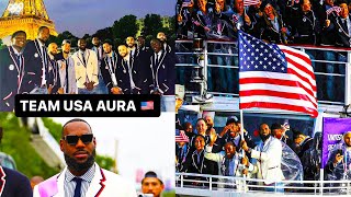 LeBron James amp Team USA Opening Ceremony 2024 Paris Olympics 🥇 [upl. by Sean739]