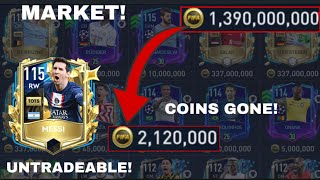 MARKET IS BACK IN FIFA MOBILE COINS DISAPPEARED UNTRADEABLE TOTS CARDS [upl. by Leunamesoj]