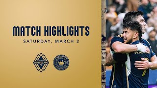 HIGHLIGHTS Vancouver Whitecaps FC vs Charlotte FC  March 2 2024 [upl. by Nomrah14]