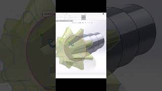 How to Design a Helical Bevel Gear in SolidWorks  Quick Tutorial [upl. by Esimehc]