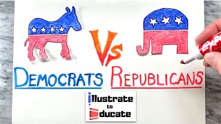 Democrats Vs Republicans  What is the difference between Democrats and Republicans [upl. by Carissa756]