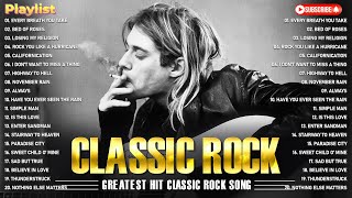 The Best Of Classic Rock Songs Of 70s 80s 90s⚡Guns N Roses Queen Aerosmith ACDC Metallica [upl. by Oicor845]