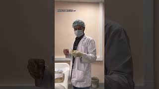 How to put on STERILE GLOVES before surgery 👨‍⚕️🩺 nsmu medical mbbs youtubeshorts shorts [upl. by Macfarlane]