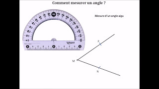 6eme mesure dangle et utilisation du rapporteur [upl. by Vtarj48]