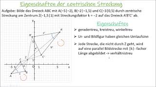 Eigenschaften der zentrischen Streckung [upl. by Akeret359]